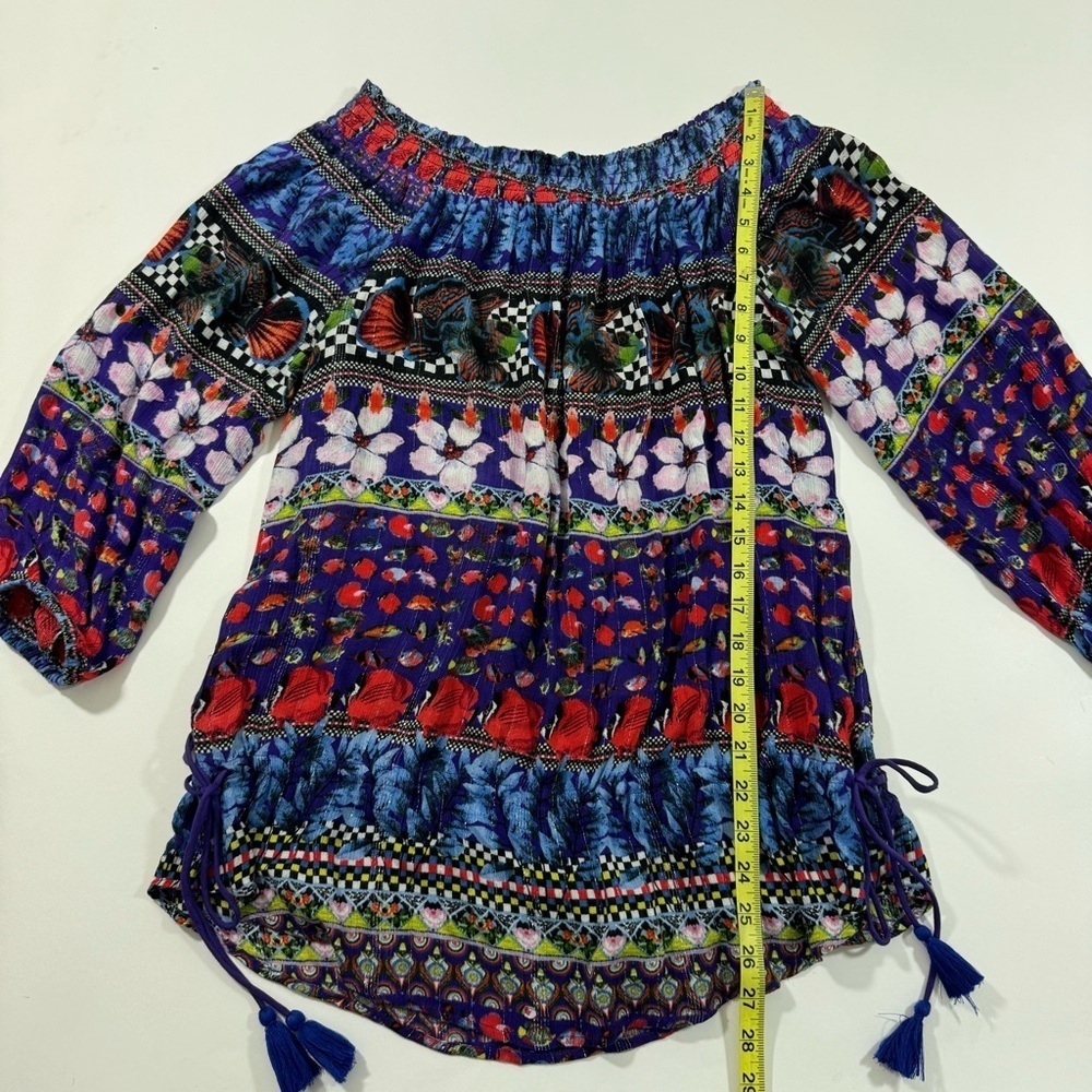 Desigual Andrea Gypsy Off Shoulder Blouse Tunic - Picture 10 of 10